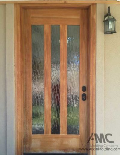 Custom hardwood single door