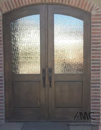 Double custom hardwood door Atkin Molding
