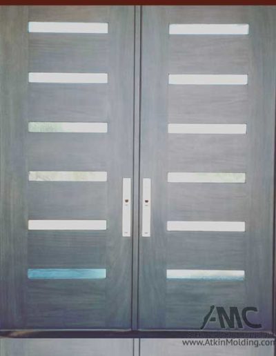 Double custom hardwood door Atkin Molding