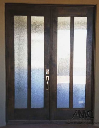 Double custom hardwood door Atkin Molding