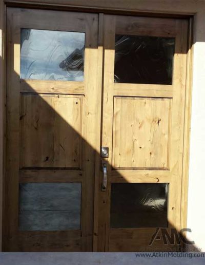 Double custom hardwood door Atkin Molding